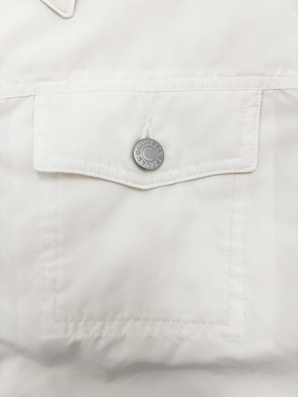 Helmut Lang 1997 ivory padded jacket — JAMES VELORIA